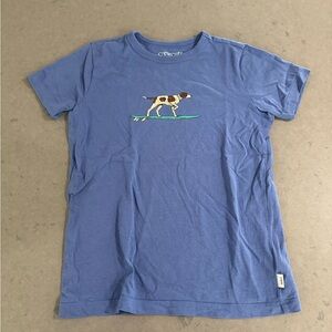 Crewcuts Blue Tee with Surfing Dog Graphic